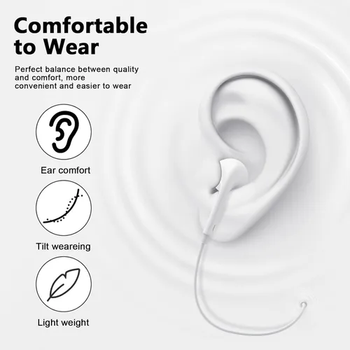 Miniatura 2 de [Certificado MFi de Apple] Auriculares USB C para iPhone 17 16, paquete de 2 auriculares con cable USB C con control remoto integrado para controlar