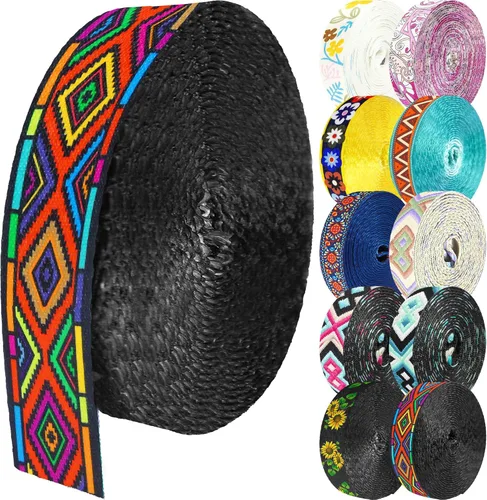Miniatura 60 de 1.5 pulgadas Correa de nailon con patrón, correas de cinturón de nailon, correas para bolso, correas para mochila, cinturón de nailon