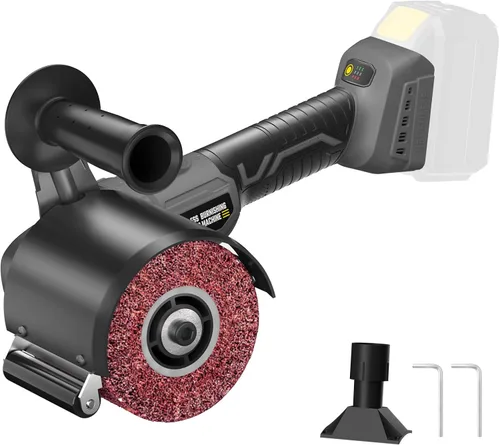 Miniatura 9 de VERVEWAVE Máquina pulidora inalámbrica para batería Dewalt 20V Max (sin batería), herramienta de acondicionamiento de superficie con 6 velocidades