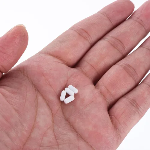 Miniatura 5 de MECCANIXITY Agitador magnético mezclador barra de agitación barra 7 mm (0.28 ") x3mm cilindro forma PTFE recubrimiento imán blanco para laboratorio
