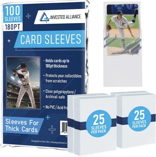 Miniatura 11 de Premium Penny Sleeves for Trading Cards Soft Trading Card Sleeves for Baseball Cards, Ultra Clear Plastic Pro Sports Card Sleeve, Football, MTG