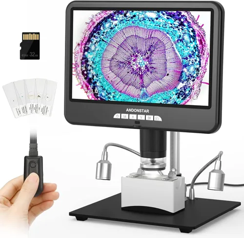 Miniatura 10 de Andonstar Microscopio digital HDMI AD207S-Pro, microscopio de soldadura, microscopio de moneda para monedas de error, kit de microscopio electrónico