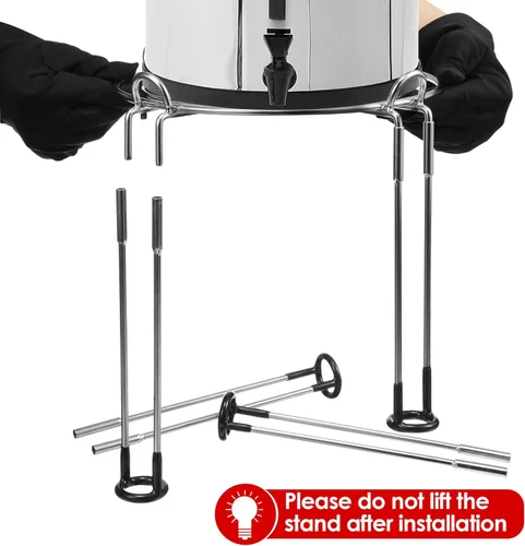 Miniatura 8 de Dreyoo Soporte de filtro de agua de 8 pulgadas de alto por 9 pulgadas de ancho compatible con el sistema de filtro de agua Berkey, soporte de acero