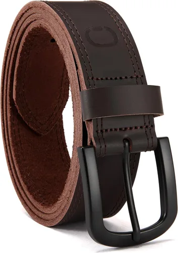 Miniatura 25 de CHAOREN Cinturón de cuero de grano completo para hombre, cinturones de trabajo para hombres, resistentes, uso diario para pantalones de mezclilla