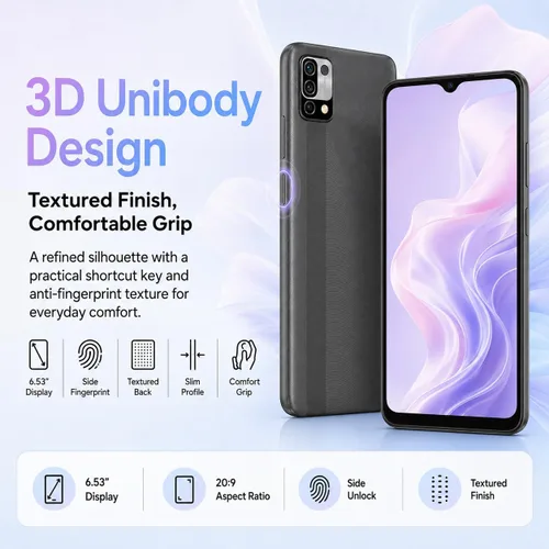 Miniatura 2 de UMIDIGI Teléfono celular desbloqueado, Power 5 Smartphone 4+128GB, Helio G25 Octa-Core 6150mAh, 6.53 teléfonos con pantalla HD con cámara