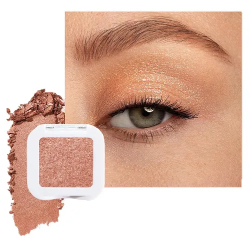evpct Paleta de sombra de ojos con purpurina dorada champán, color nude dorado rosa brillante crema brillante paleta de sombra de ojos iluminadora