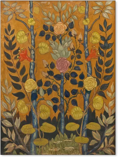 Sufeasdf Arte de Pared Floral Vintage Impresión en Lienzo Botánico Melancólico de Flores Ramo de Rosas Abstracto Victoriano Decoración de Pared para
