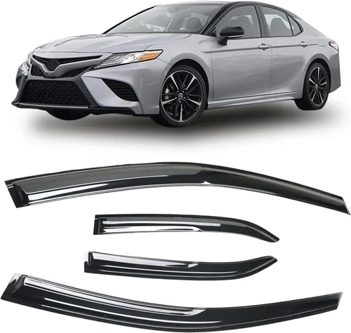 Miniatura 20 de 4 unidades de protectores de lluvia para ventana lateral tintados ahumados diseñados para Kia Forte 2019 2020 2021 2022 2023 EX FE GT LINE LXS