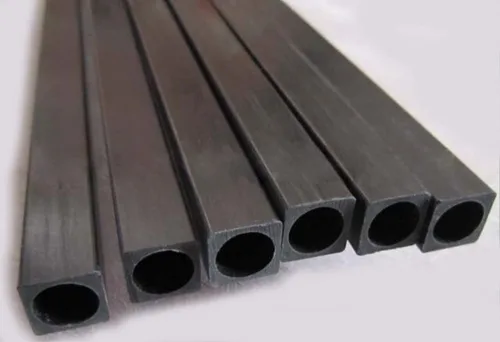 Tubos cuadrados de fibra de carbono 4x4x3x330mm interior redondo (diámetro 0.118 in), varillas de fibra de carbono pultrusionadas 4pcs