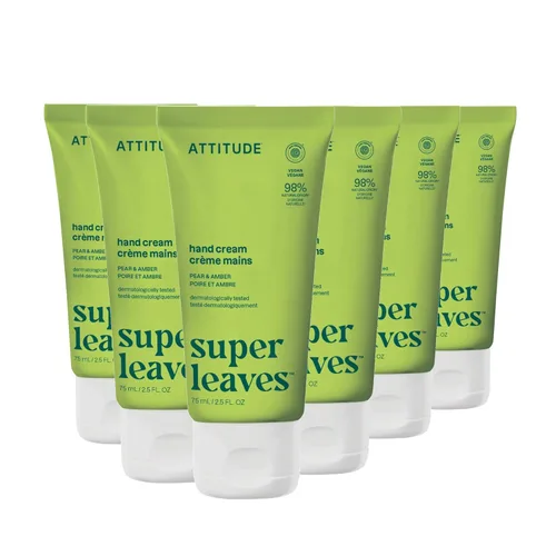 Miniatura 11 de ATTITUDE Crema de manos, verificada por EWG, a base de plantas y minerales, productos veganos para el cuidado personal, pera y ámbar, 2.5 onzas