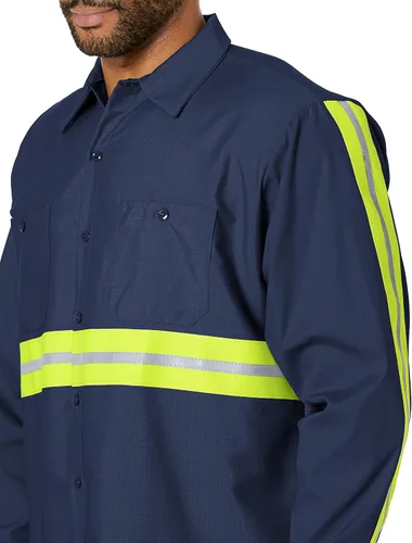 Miniatura 4 de Red Kap Camisa de trabajo industrial con cuello forrado de 2 piezas para hombre
