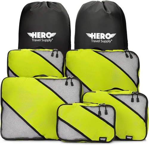 Miniatura 29 de HERO - Juego de 5 organizadores de equipaje con 2 bolsas de lavandería