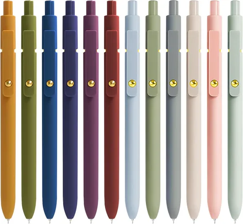 Miniatura 7 de YOXMJDB Bolígrafos de gel, 5 bolígrafos de tinta negra de punta fina de 0.020 in de escritura suave japoneses de alta gama para diario, tomar notas