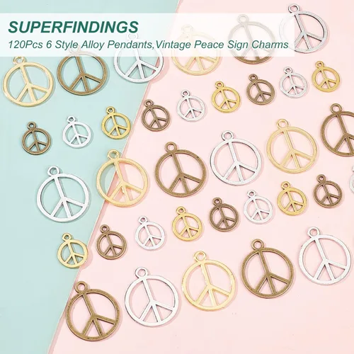 Miniatura 4 de SUPERFINDINGS Colgantes de estilo tibetano con diseño de estrella de sol y luna, colgantes de metal de plata tibetana suave para manualidades