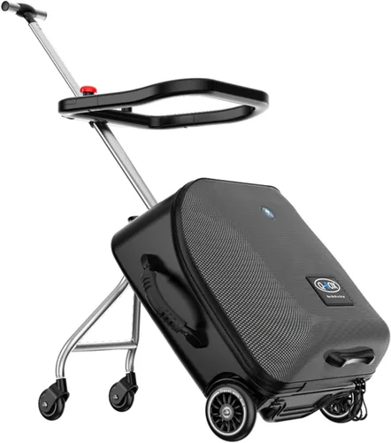 LemoHome Equipaje expandible con ruedas giratorias, maletas grandes con diseño de asiento para niños, equipaje duro para mujeres y hombres, equipaje