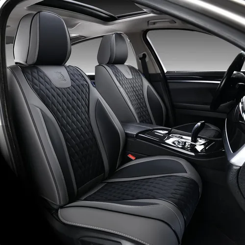 Miniatura 20 de Doogo Fundas de asiento de automóvil, fundas de asiento delantero para automóviles, protector universal de asiento de automóvil, fundas de asiento