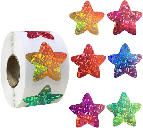 Miniatura 17 de 500 piezas de rollo de calcomanías lindas de patas de perro en glitter, etiquetas adhesivas de huellas de perro negro, etiquetas de vinilo