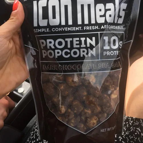 Miniatura 8 de ICON Meals Palomitas de maíz con alto contenido de proteínas, todo natural, Air Popped, cero azúcar añadido, 0.35 onzas de proteína, 1 bolsa