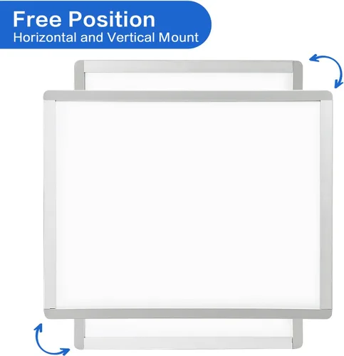 Miniatura 4 de VUSIGN Pizarra blanca pequeña de borrado en seco, pizarra blanca de 11 x 14 pulgadas para niños, estudiantes, nevera, casillero, mini pizarra