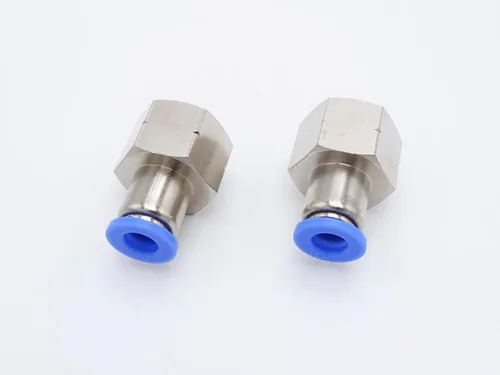 Miniatura 15 de Accesorio de conexión de empuje 5/32" Tubo OD x 10-32 UNF rosca macho, Conectores neumáticos de aire y agua de empuje rápido rectos para macho