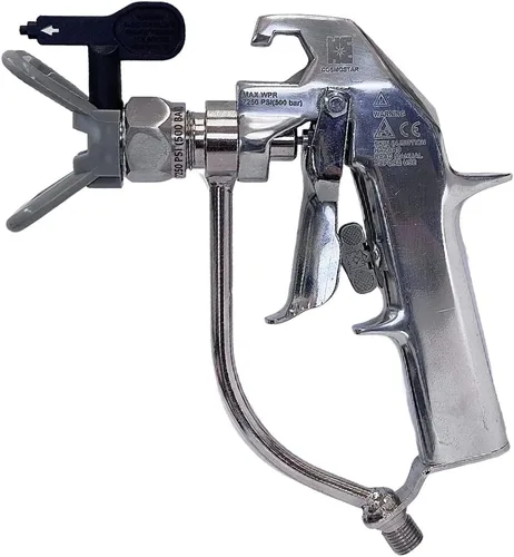 Miniatura 10 de Cosmostar R2007 VG3 - Pistola pulverizadora de pintura sin aire para contratista, gatillo de 4 dedos, punta de pulverización sin aire 519