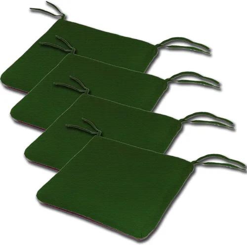 Miniatura 16 de Comfort Classics Sunbrella - Juego de 4 cojines de asiento estilo borde de cuchillo para interiores y exteriores, 20 pulgadas de ancho x 19 pulgadas