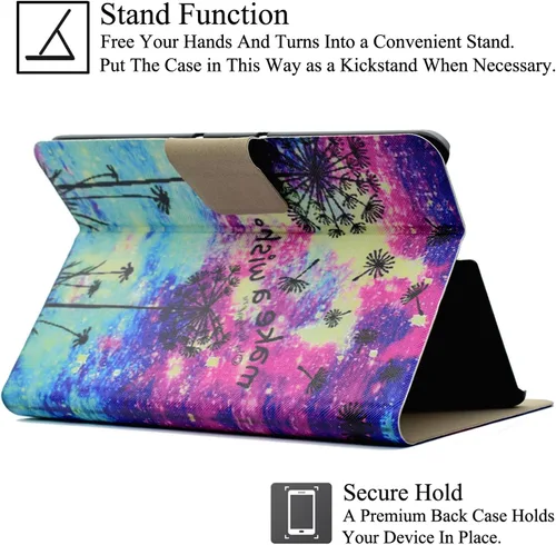 Miniatura 5 de Funda para Kindle Fire HDX7, ultraligera de piel sintética con función de encendido y apagado automático inteligente, funda delgada con ranura