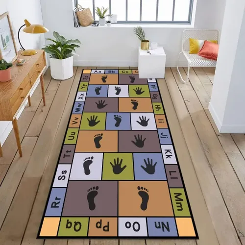 Miniatura 10 de Hopscotch - Alfombras de juego para niños, alfombra educativa del alfabeto ABC, sala de juegos, dormitorio, sala de estar, decoración de aprendizaje
