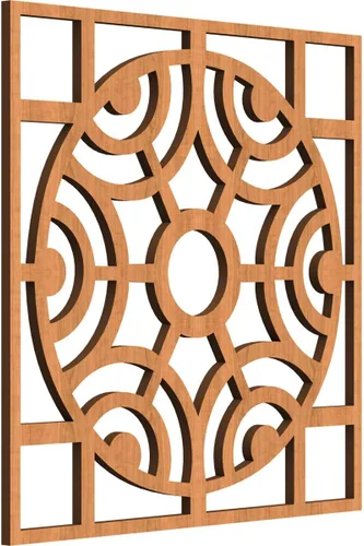 Miniatura 21 de Walton Paneles de pared decorativos de madera con calado, pequeños, 11 3/8 pulgadas de ancho x 11 3/8 pulgadas de alto x 1/4 pulgadas de alto, nogal