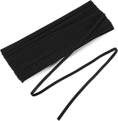 Miniatura 11 de Shappy Banda elástica para coser de punto de 1/2 pulgada x 11 yardas (beige)
