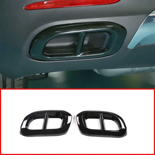 Miniatura 8 de Cubierta exterior de acero inoxidable para Mercedes Benz GLE350 GLE450 GLC GLS W167 X253 X167 X167 2020 (plata brillante)