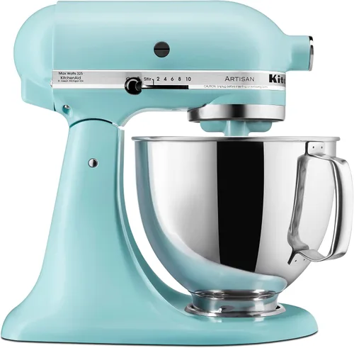 Miniatura 26 de KitchenAid Artisan Series KSM150PS, mezclador de pie con cabezal inclinable de 5 cuartos de galón con escudo de vertido KSM150PS, pistacho
