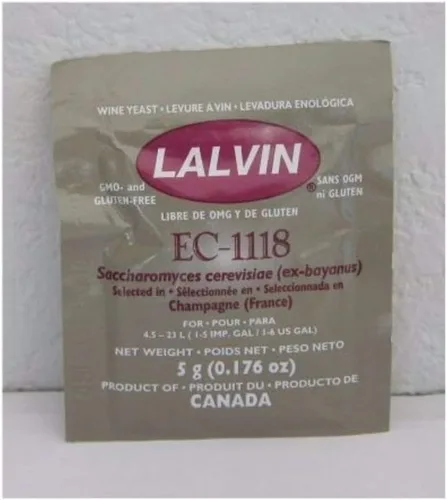 Miniatura 2 de Lalvin EC-1118 Saccharomyces bayanus 5 (bolsas de 0.18 oz) (cuatro unidades)