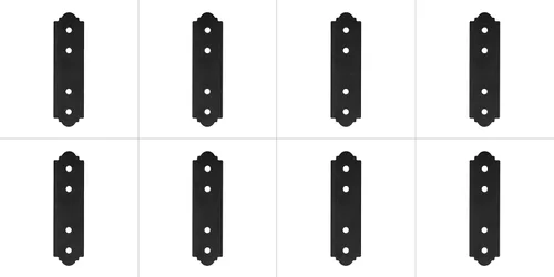 Simpson Strong-Tie APST412 Outdoor Accents Mission Collection ZMAX, correa negra con recubrimiento en polvo para 4X (paquete de 8)
