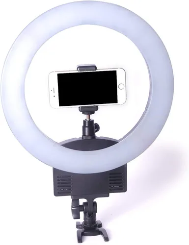Kaezi LED240 v2 - Anillo de luz LED bicolor de 12 pulgadas, 36 W, 240 unidades, 3000 K-6000 K, fotografía regulable para cámara fotográfica y video