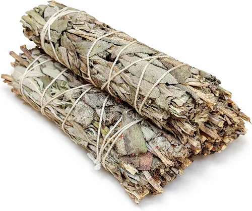 Miniatura 8 de Ancient Veda Manojos de salvia negra de 4 pulgadas con guía de inicio, salvia floral orgánica para limpieza del hogar, paquete grande de palos