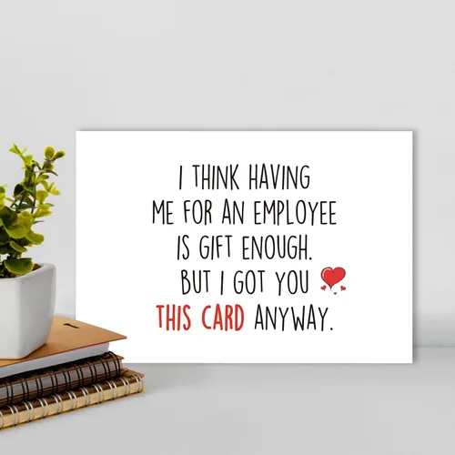 Miniatura 5 de Ziwenhu Regalos del día del jefe para hombres, tarjeta feliz del día del jefe para él, regalos divertidos para mujer, bonita tarjeta de cumpleaños