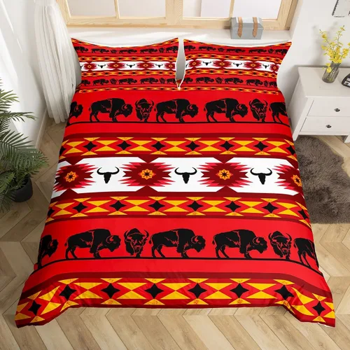 Miniatura 43 de Juego de funda de edredón con diseño de caballos, atrapasueños para niños, adolescentes, hombres, funda de edredón con estampado de caballos