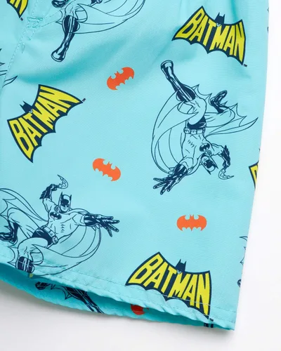 Miniatura 2 de WARNER BROS. Batman UPF 50+ - Pantalones cortos de natación para niños, Batman y la Liga de la Justicia (niñosniños)