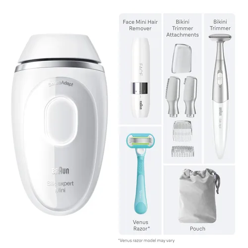 Miniatura 10 de Braun IPL Mini, Seda·Expert Mini, Depilación IPL para Mujeres y Hombres, Reducción permanente del vello láser en casa, IPL1115