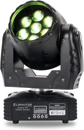 Miniatura 2 de Eliminator Lighting ADJ - Zoom de lavado LED de 7 x 12 W con red de comunicación digital con cable (zoom de lavado sigiloso)