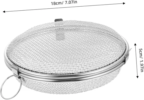 Miniatura 2 de UPKOCH Cesta para lavavajillas de 7.08 x 7.08 x 1.96 pulgadas, cesta pequeña de malla para tenedores, cuchillos, almacenamiento con agujeros
