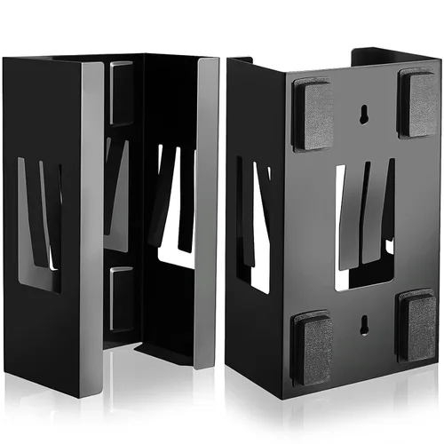 Lounsweer 2 soportes magnéticos dispensadores de guantes de montaje en pared, cajas de guantes de calidad comercial, toallitas, papel para caja de