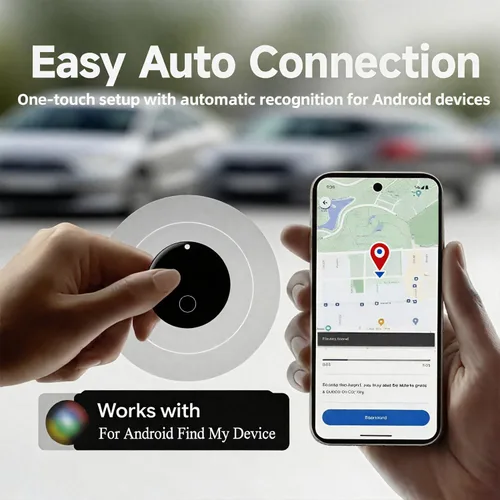 Miniatura 3 de Rastreador GPS Android para vehículos, dispositivo de seguimiento oculto para vehículos, rastreador de automóvil sin suscripción, funciona con Find
