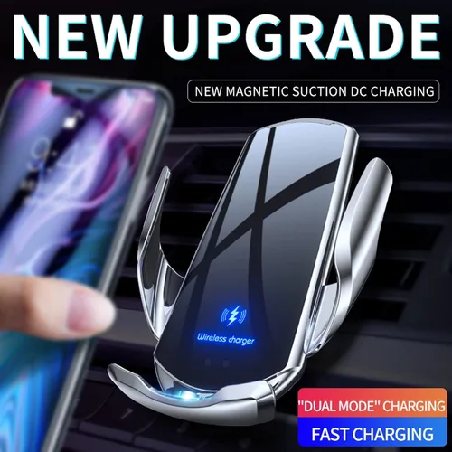 Miniatura 4 de Cargador de Coche Inalámbrico Automotriz por Inducción Eléctrica de 15W, Cargador Inalámbrico para Coche, Soporte de Ventilación de Coche, Montaje