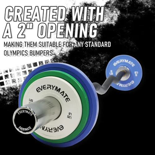 Miniatura 6 de EVERYMATE Placas de Peso de Cambio 1.25LB 2.5LB 5LB Juego Placa Fraccional Placas Olímpicas de Parachoques para Entrenamiento Cruzado Placas
