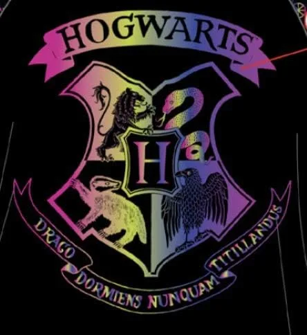 Miniatura 6 de Harry Potter Hogwarts - Camisón raglán con holograma arcoíris para niñas