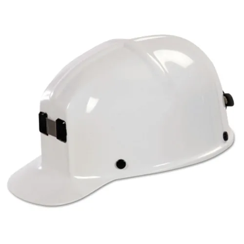 Miniatura 3 de MSA 475336 Comfo-Cap - Casco de seguridad con suspensión de trinquete Fas-Trac III, carcasa de policarbonato, soporte de lámpara y soporte de cable
