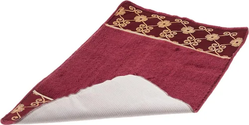 Miniatura 2 de Popular Bath Alfombra de baño, colección Vlegant Rosa, Borgoña/Oro