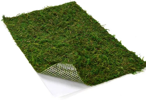 Miniatura 7 de Tapete de musgo seco para bodas, fiestas de cumpleaños, decoración de jardín de hadas, verde oscuro (verde, 14 x 9 pulgadas)